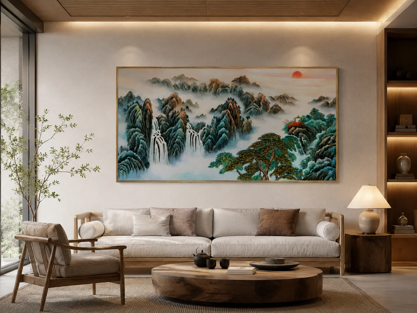 空间珐琅画局部细节