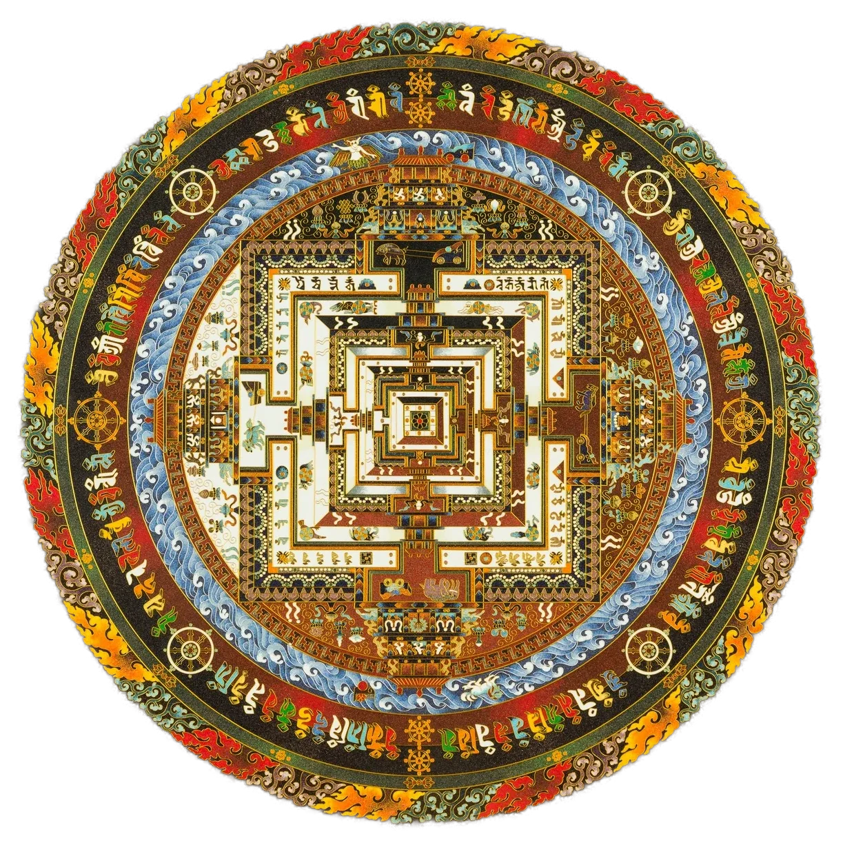 时轮金刚坛城 — 聆花文化掐丝珐琅代表作