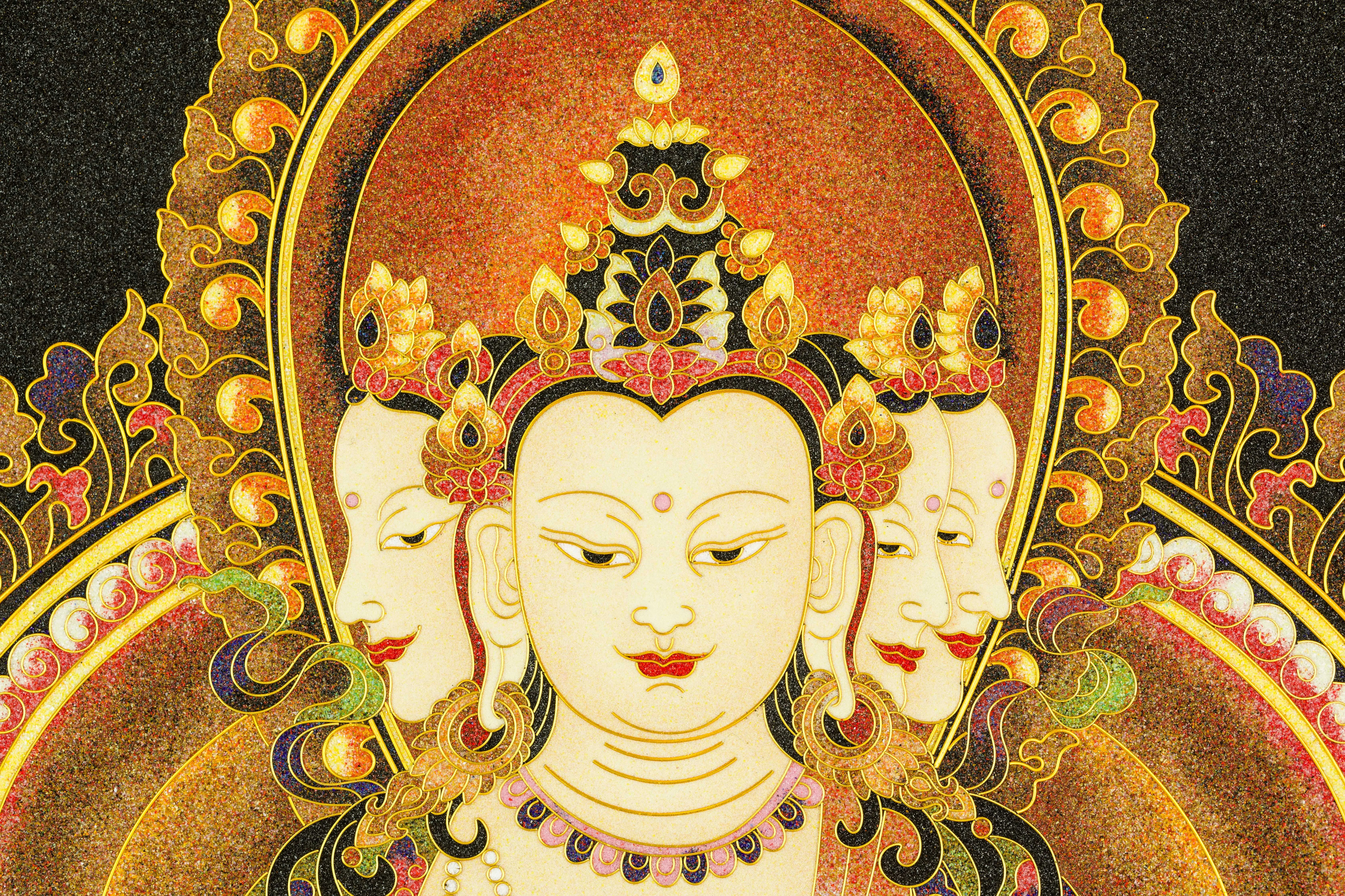 普明大日如来（异角） — 聆花文化掐丝珐琅